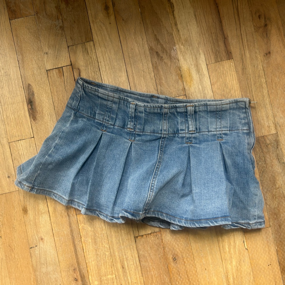 Almost Famous Blue Skorts Casual Denim Style